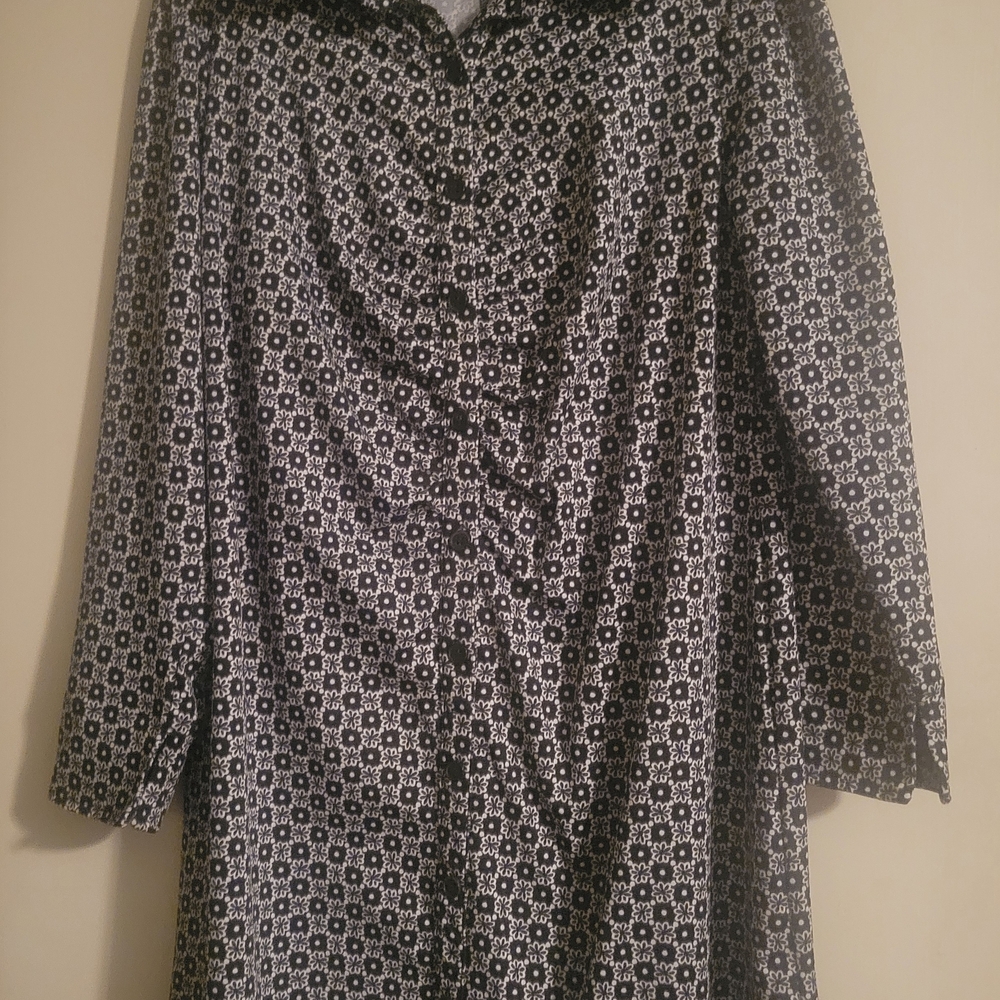 Cato Black and White Geometric Mini Dress
